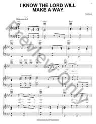 I Know the Lord Will Make a Way piano sheet music cover